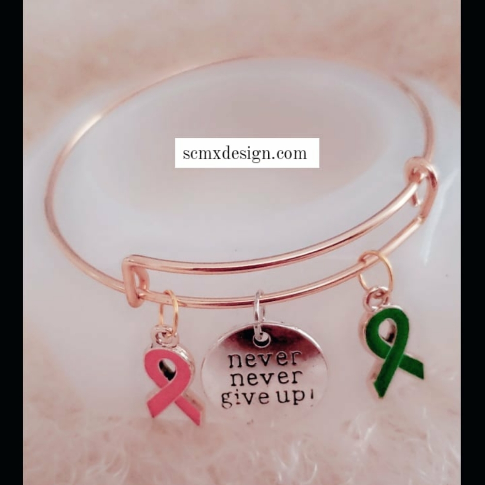 Breast Cancer Charm Bracelet